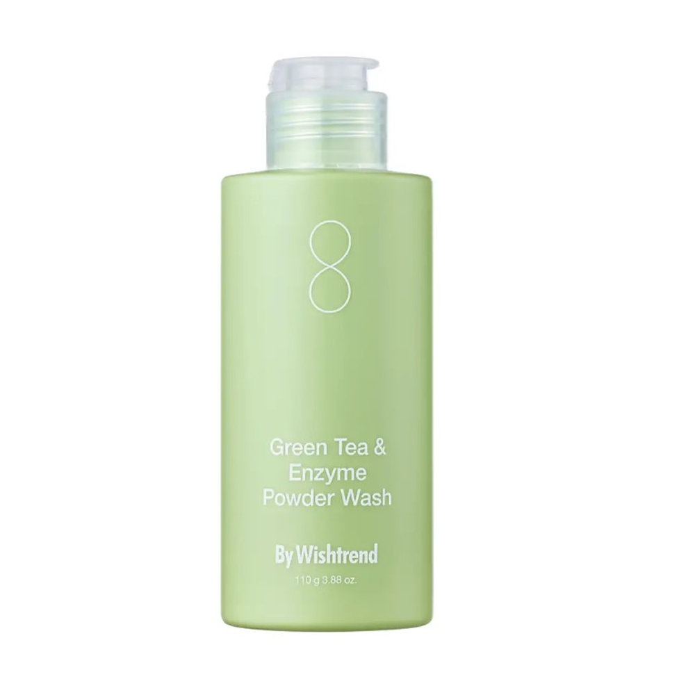 Ензимна пудра для вмивання з ароматом матчі By Wishtrend Green Tea & Enzyme Powder Wash 110 г