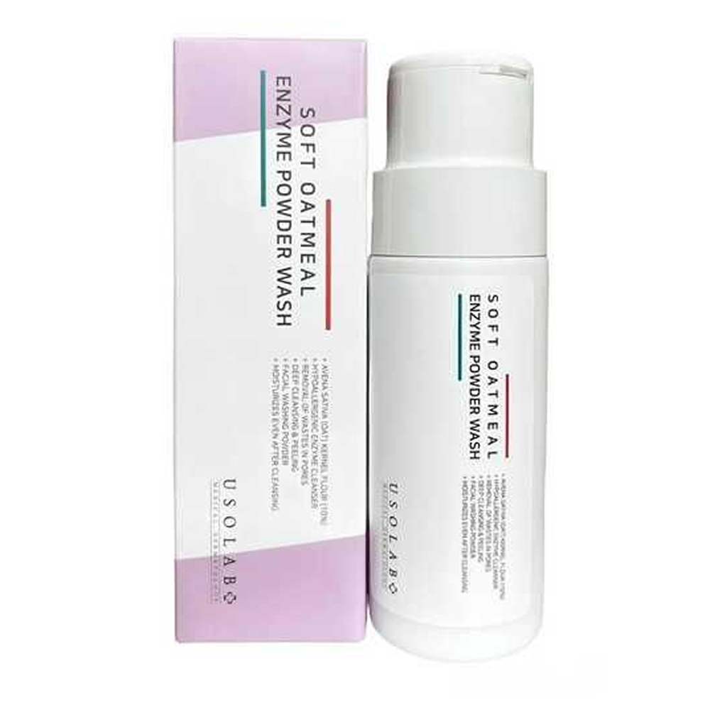 Делікатна ензимна пудра USOLAB Soft Oatmeal Enzyme
 Powder Wash 50 г