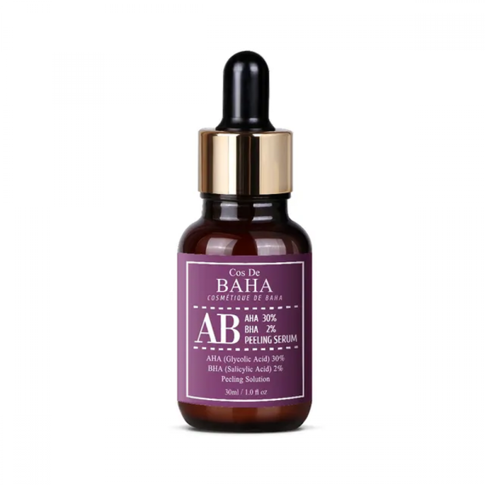 Очищаюча пілінг-сироватка для обличчя з кислотами Cos De BAHA AB AHA 30% BHA 2% Peeling Serum 30мл