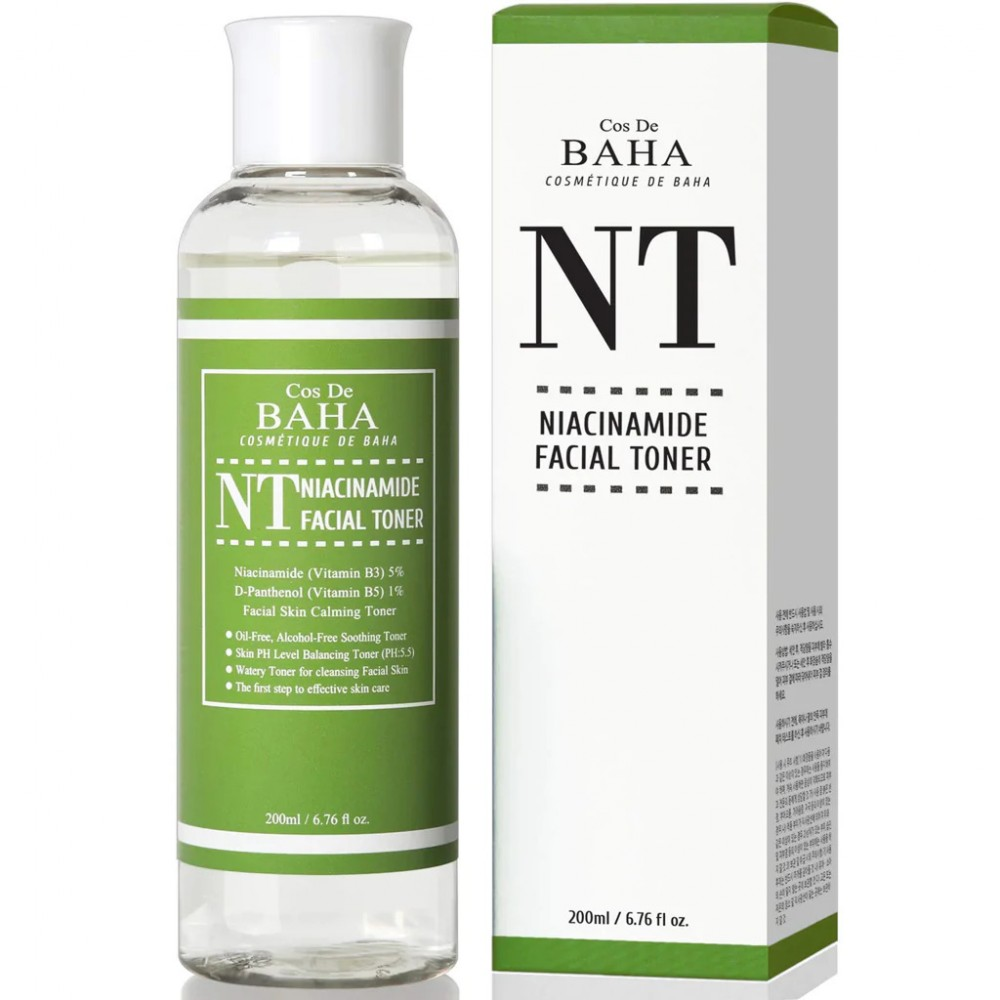 Тонер для проблемної шкіри з ніацинамідом Cos De Baha Nt Niacinamide Toner 200 мл