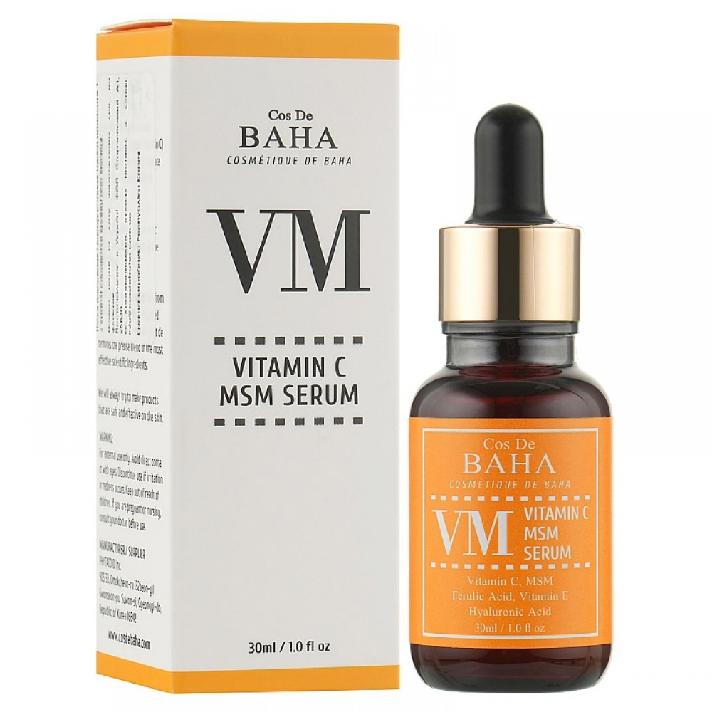 Сироватка з вітаміном C 5%, феруловою кислотою, вітаміном Е Cos De Baha VM Vitamin C MSM Serum 30 мл
