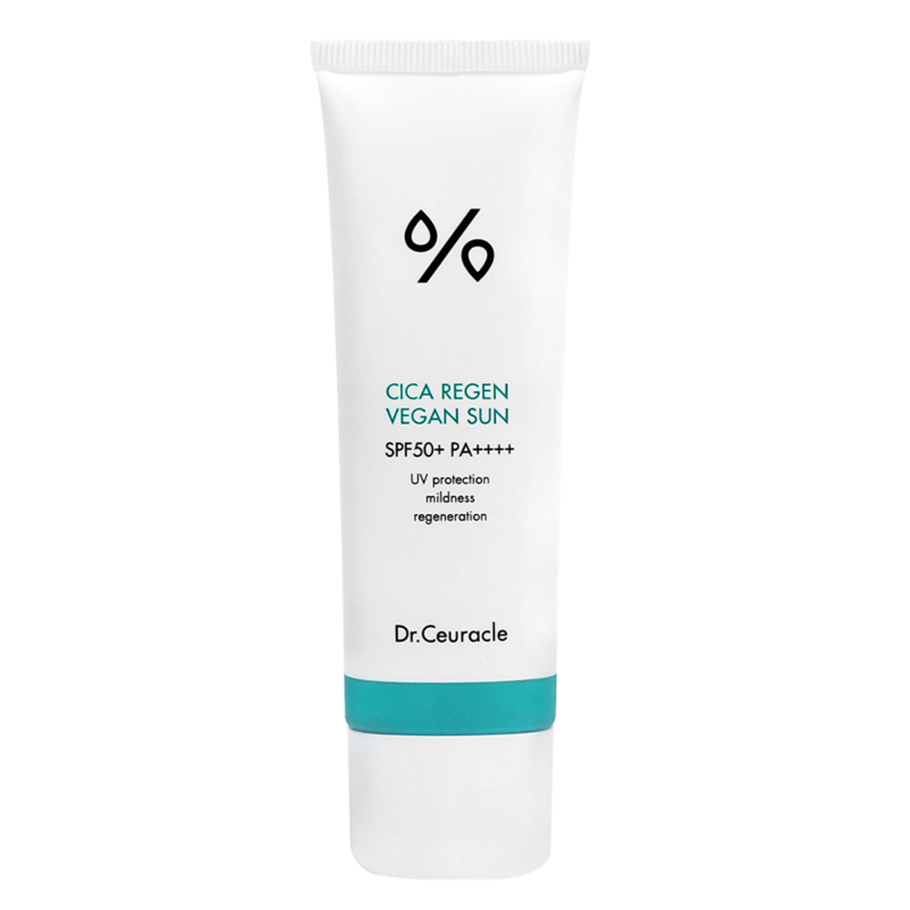 Сонцезахисний веганський крем з центелою азіатською Dr. Ceuracle Cica Regen Vegan Sun SPF 50+ PA++++, 50 мл