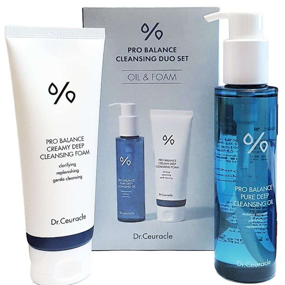 Набір для двоетапного очищення шкіри з пробіотиками
 Dr.Ceuracle Pro Balance Cleansing Duo Set 1 шт
 (155 мл + 150 мл)
