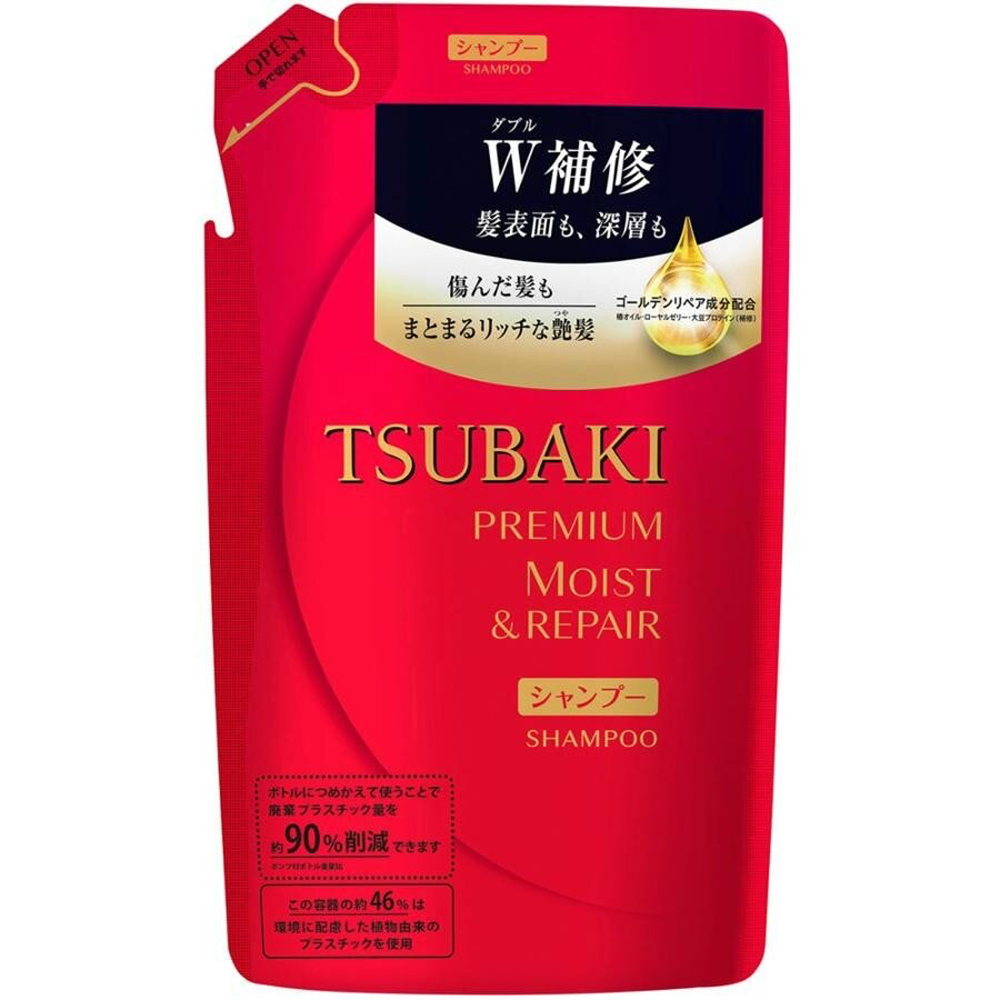 TSUBAKI Зволожуючий преміум шампунь (змінний блок) Shiseido Premium Moist Shampoo refill 330 мл