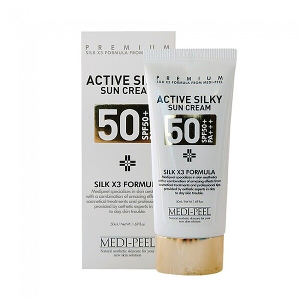 Сонцезахисний крем для обличчя Medi-Peel Active Silky Sun Cream SPF 50+ PA+++, 50  мл