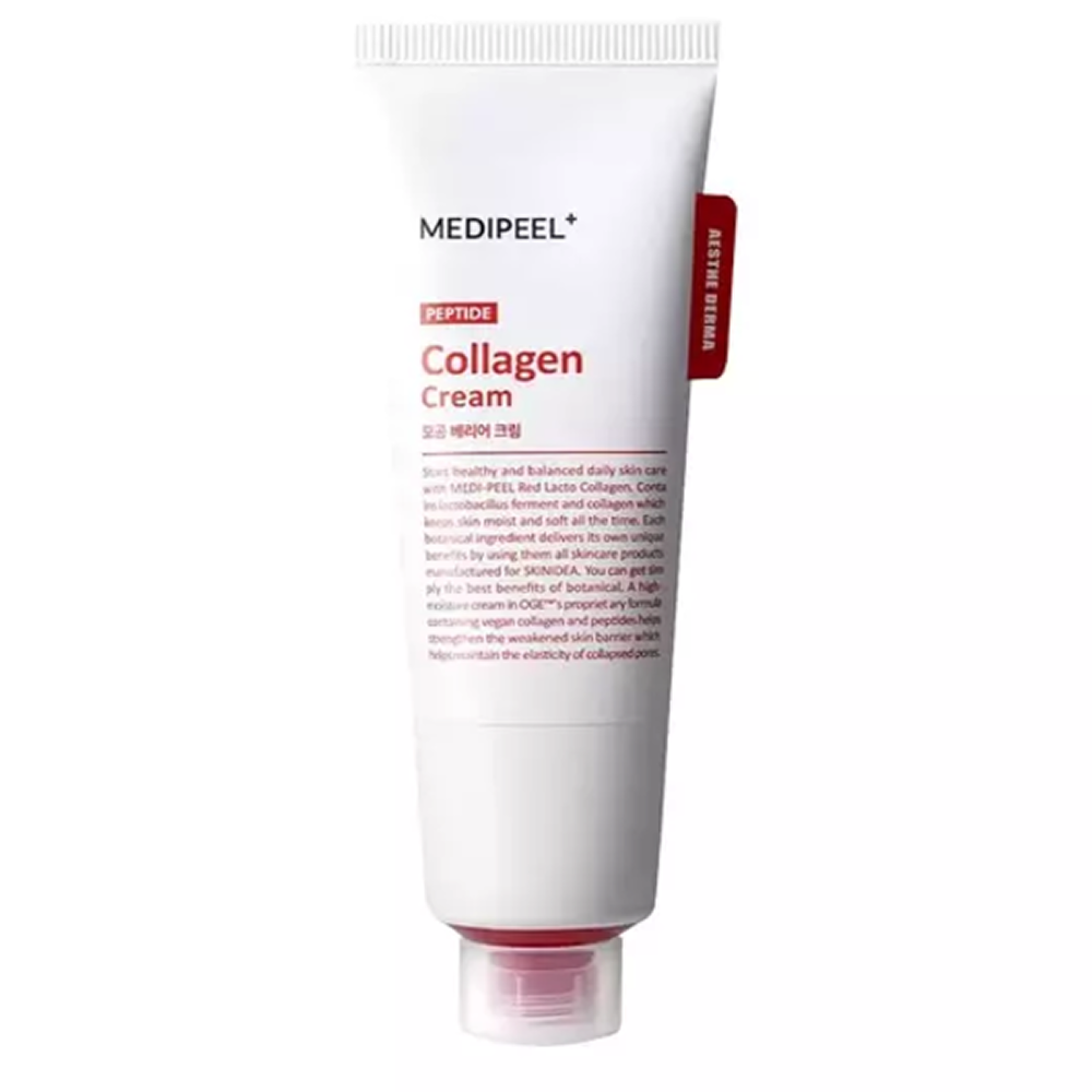 Бар'єрний крем для обличчя з колагеном, пробіотиками та пептидами Medi-Peel Red Lacto Collagen Barrier Cream 80 мл