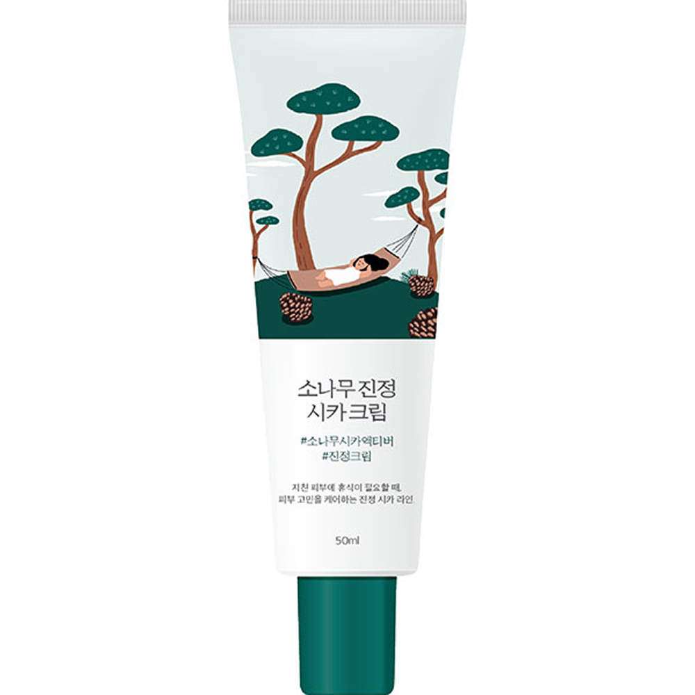 Заспокійливий крем з екстрактом голок сосни Round Lab 
Pine Calming Cica Cream 50 мл